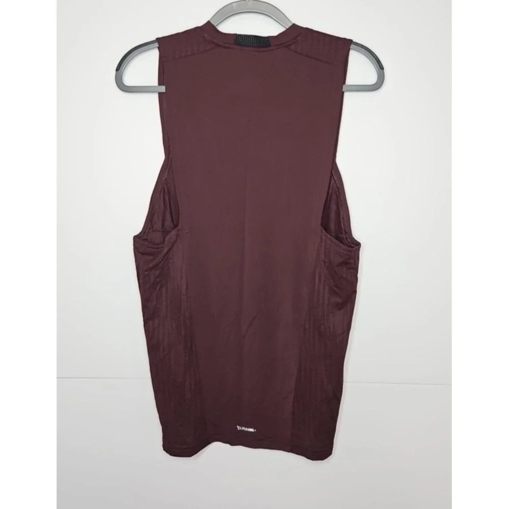 Adidas Mens Maroon ClimaCool Sleeveless Training Tank Top Size Medium‎ NWT